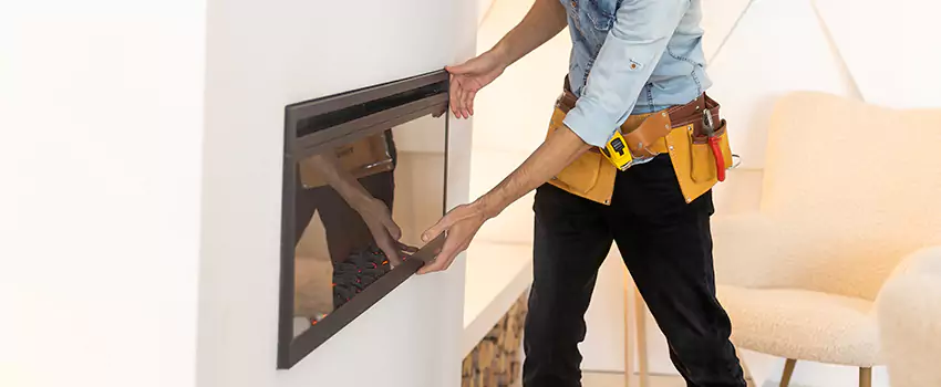 Metal Fireplace Installation in Temescal Valley, California