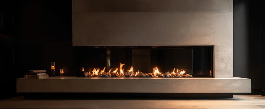 Gas Fireplace Ember Bed Design Services in Temescal Valley, California