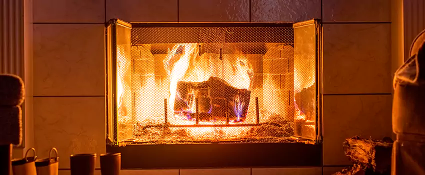 Mendota Hearth Landscape Fireplace Installation in Temescal Valley, California