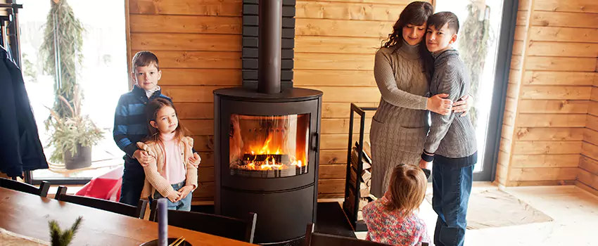 Morso Cast Iron Fireplace Insert Installation in Temescal Valley, California