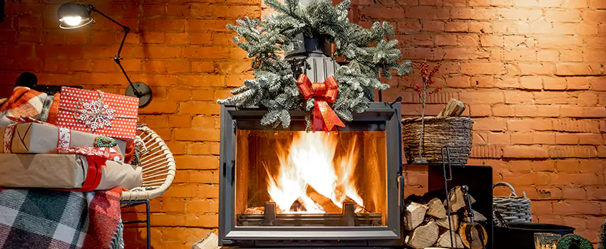 Travis Industries Linear Gas Fireplace Installation in Temescal Valley, California