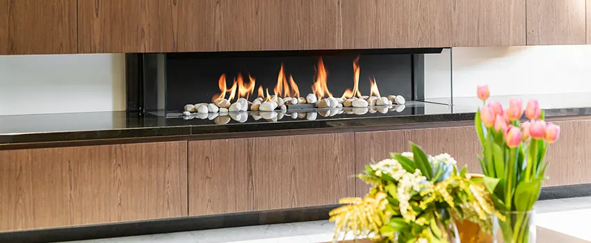Double-height Fireplace Design Refurbishment in Temescal Valley, California